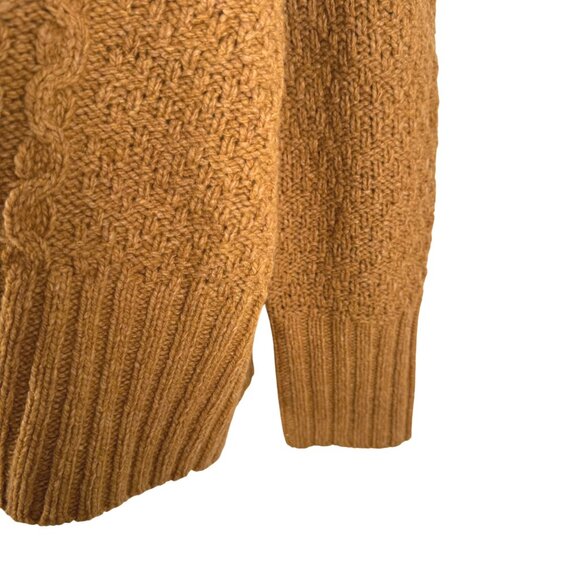 Eddie Bauer Shawl Collar Cardigan Sweater 1X Cable Knit Brown NWOT CJ-2225 - Picture 5 of 9